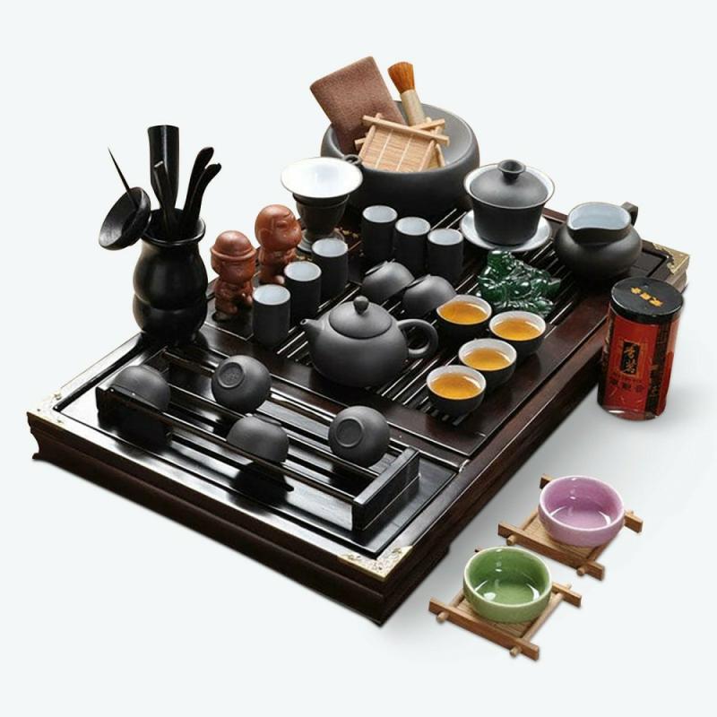 Black Ceramic Kung Fu Tea Set | Kung Fu Tea Sets Kung Fu Tea Sets Kung Fu Tea Sets