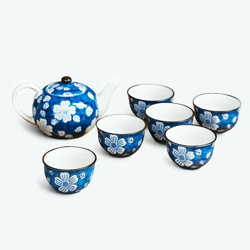 Blue And White Floral Kungfu Tea Set | English Tea Sets English Tea Sets English Tea Sets