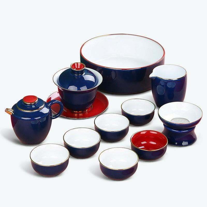 Blue Chinese Ceramic Kung Fu Tea Set | Kung Fu Tea Sets Kung Fu Tea Sets Kung Fu Tea Sets