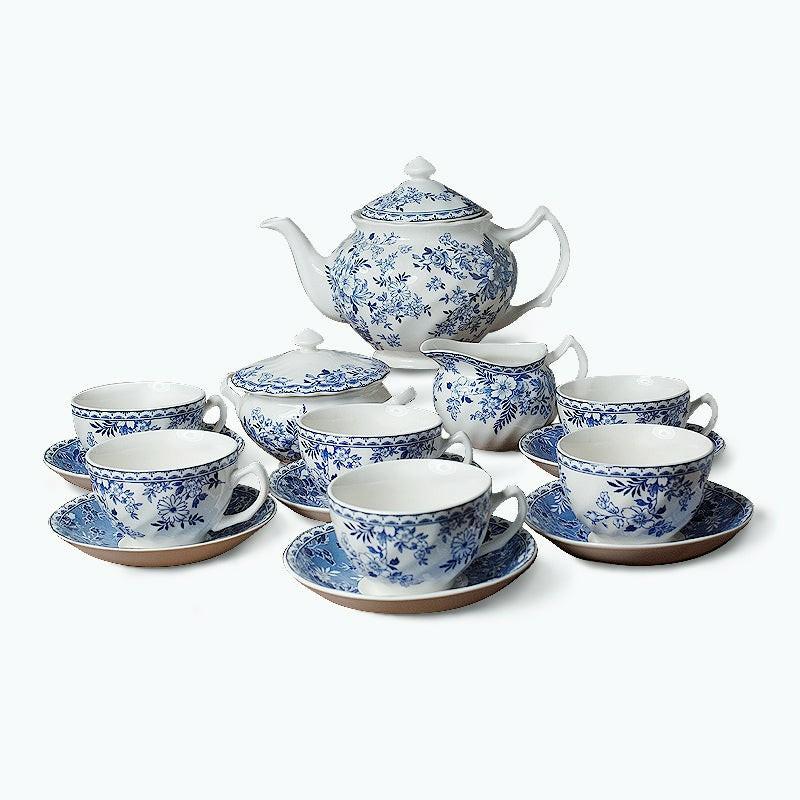 British Blue Floral Tea Set | English Tea Sets English Tea Sets English Tea Sets