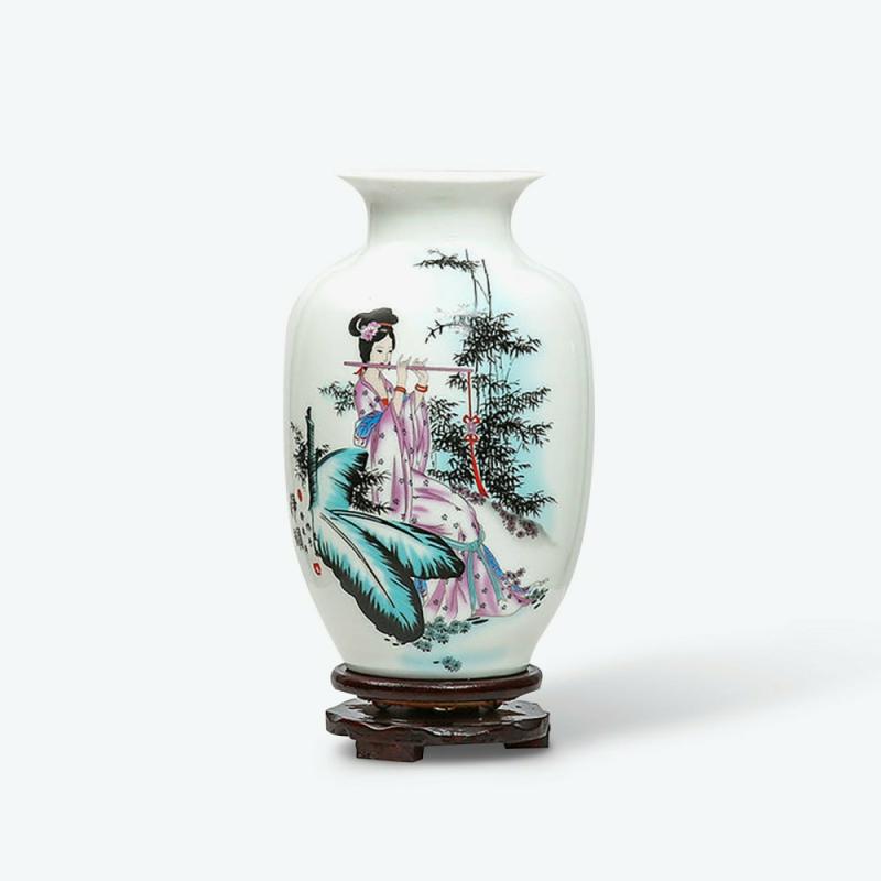 Chinese Retro White Porcelain Vase | Bud Vase Bud Vase Bud Vase