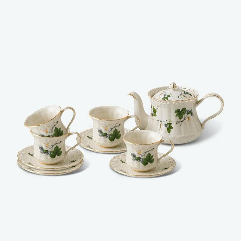 English Hollowed Out Ceramic Tea Set | English Tea Sets English Tea Sets English Tea Sets