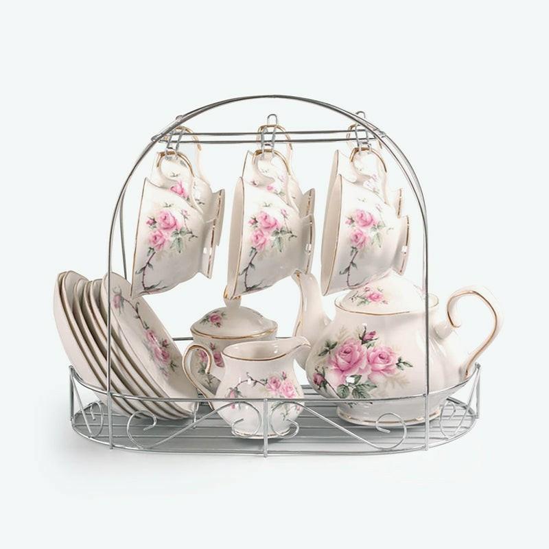 English Vintage Flower Coffee Set | English Tea Sets English Tea Sets English Tea Sets