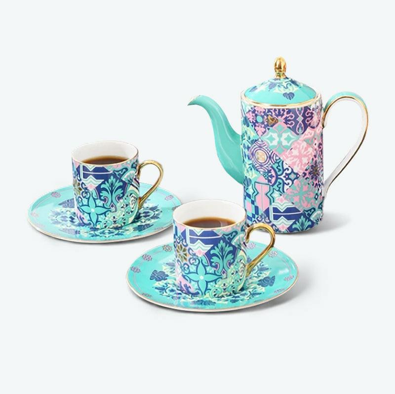 Exotic Flower Bone China Tea Set | English Tea Sets English Tea Sets English Tea Sets