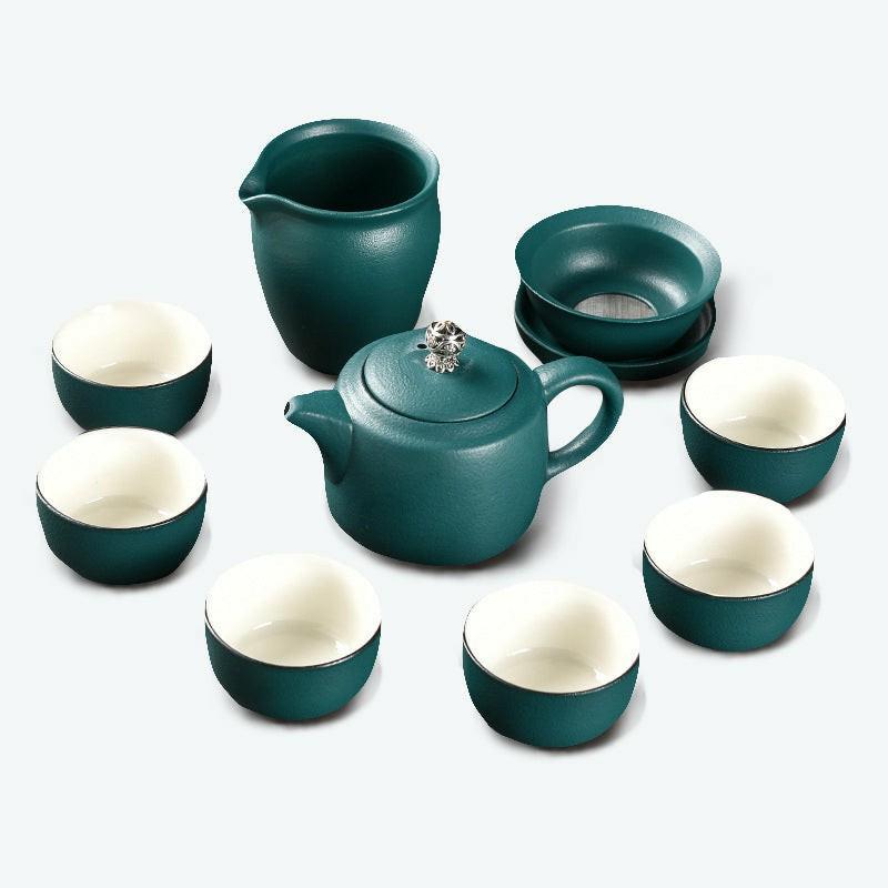 Granular Texture Coarse Pottery Kung Fu Tea Set | Kung Fu Tea Sets Kung Fu Tea Sets Kung Fu Tea Sets