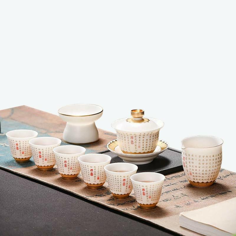 Heart Sutra Kung Fu Tea Set | Kung Fu Tea Sets Kung Fu Tea Sets Kung Fu Tea Sets