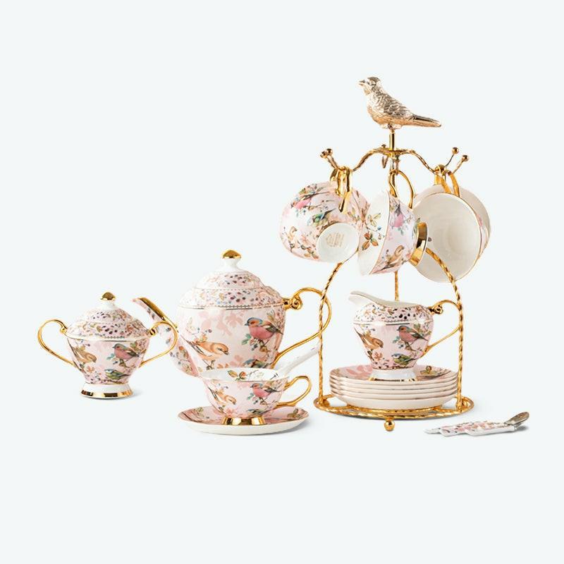 Idyllic Bird Bone China Tea Set | English Tea Sets English Tea Sets English Tea Sets