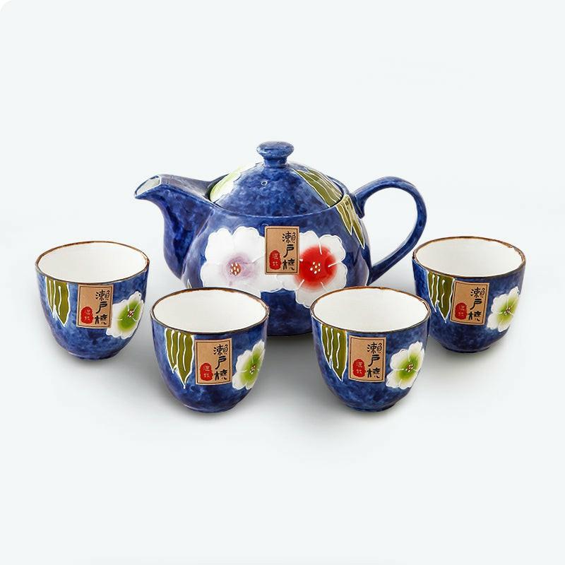 Japanese Seto Yaki Flower Tea Set | Japanese Tea Sets Tea Sets Japanese Tea Sets