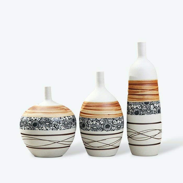 Japanese Style Texture Ceramic Vase | Bud Vase Bud Vase Bud Vase