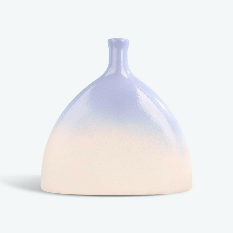 Nordic Creative Blue Ceramic Vase | Decorative Sculpture Vase Bud Vase Bud Vase