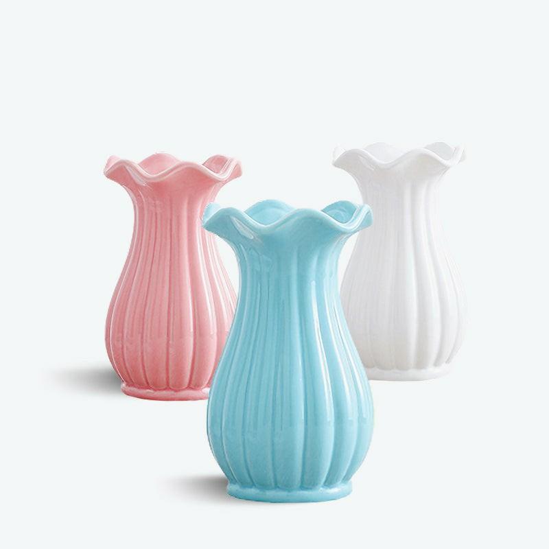 Nordic Ruffle Opening Table Vase | Bud Vase Bud Vase Bud Vase