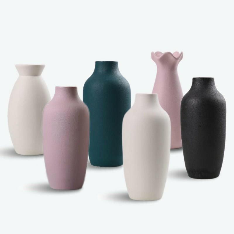 Nordic Style Simple Solid Color Ceramic Vase | Bud Vase Bud Vase Bud Vase