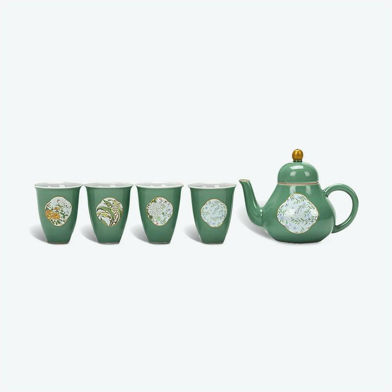 Spring Green Ceramic Kung Fu Tea Set | Kung Fu Tea Sets Kung Fu Tea Sets Kung Fu Tea Sets