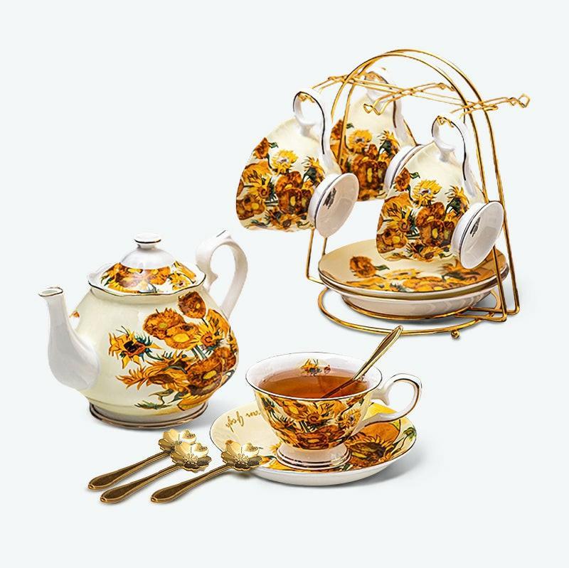 Sunflower Bone China Tea Set | English Tea Sets English Tea Sets English Tea Sets