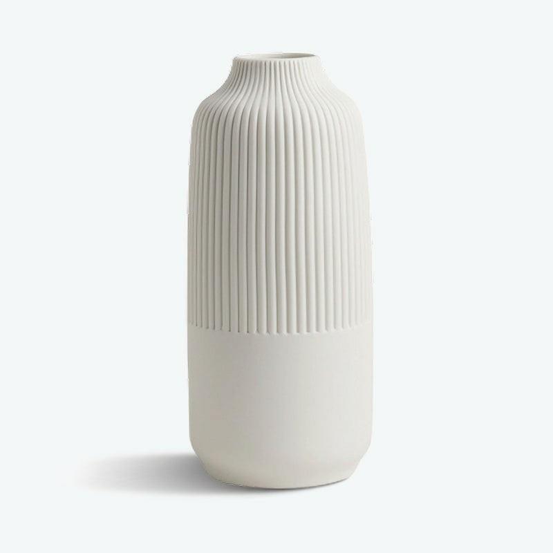 Vertical Striped Ceramic Table Vase | Bud Vase Bud Vase Bud Vase