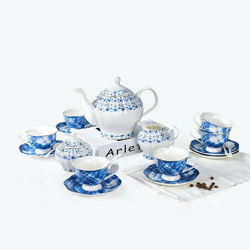 Vintage Blue Porcelain Tea Set | English Tea Sets English Tea Sets English Tea Sets