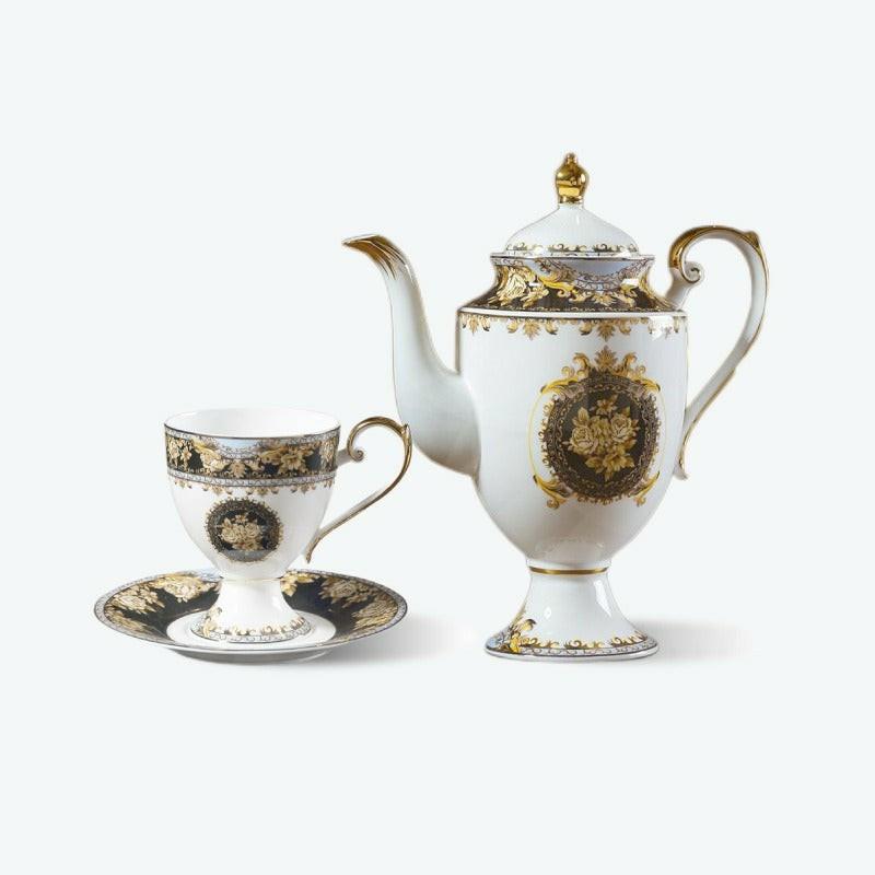 Vintage Gold Flower Bone China Tea Set | English Tea Sets English Tea Sets English Tea Sets