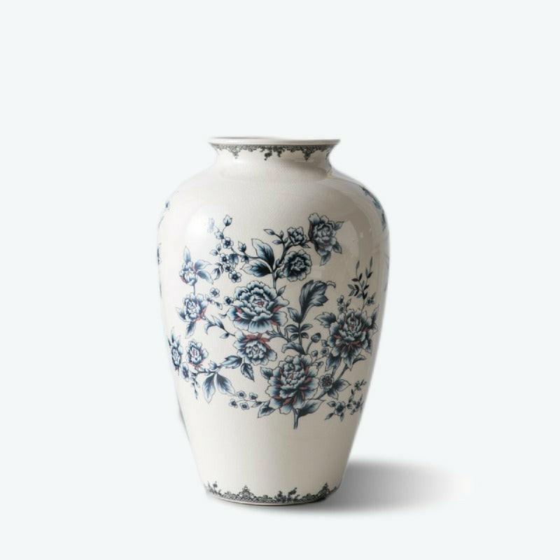 Applique and Ice Crack Design Ceramic Vase | Bud Vase Bud Vase Bud Vase