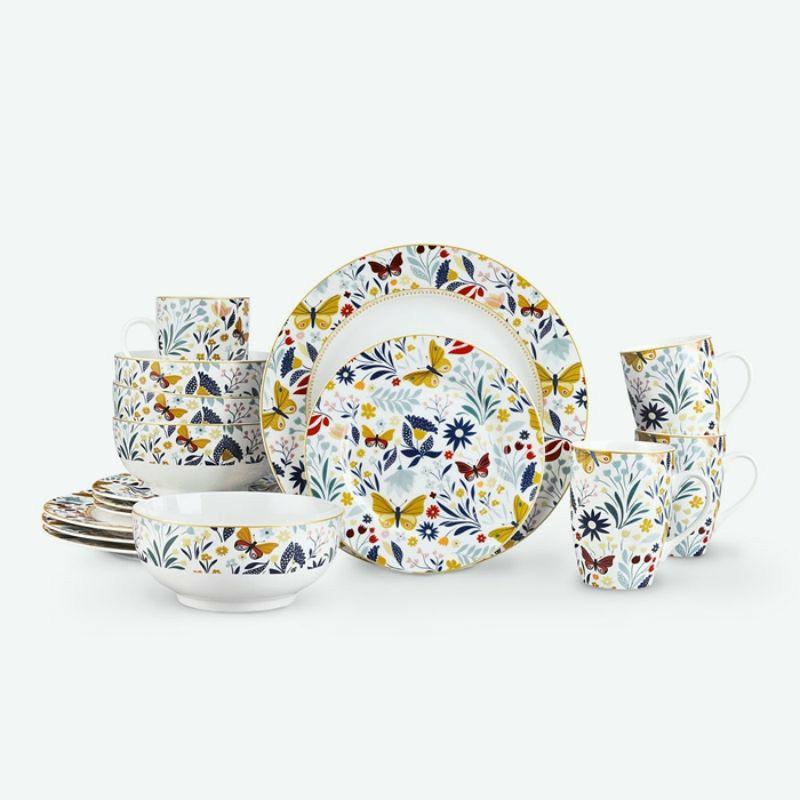 Butterfly Floral Porcelain Tableware Set | Dinner Sets Dinner Sets Dinner Sets