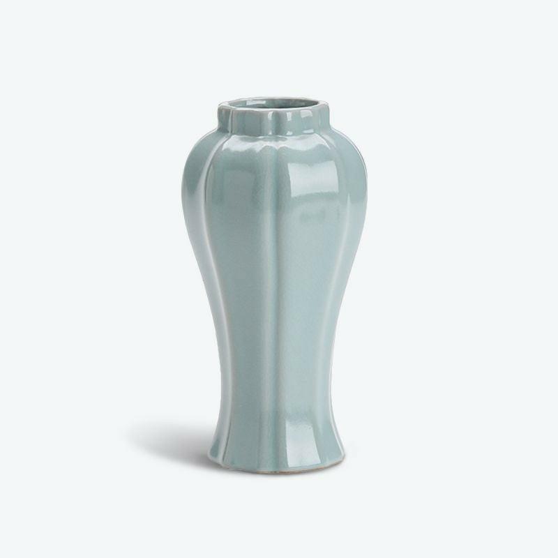 Cyan-Blue Chinese Ruyao Ceramic Vase | Bud Vase Bud Vase Bud Vase